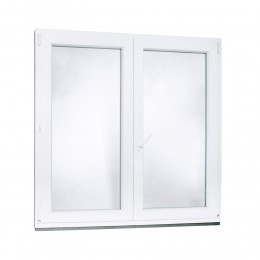 Dvoukřídlé Plastové okno | 130 x 130 cm (1300 x 1300 mm) | bílé |otevíravé i sklopné | pravé