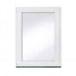 Plastové okno | 80x100 cm (800x1000 mm) | bílé | otevíravé i sklopné | levé