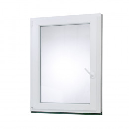 Plastové okno | 80x100 cm (800x1000 mm) | bílé | otevíravé i sklopné | levé