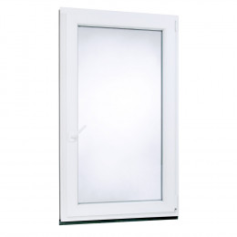 Plastové okno | 80 x 140 cm (800 x 1400 mm) | bílé |otevíravé i sklopné | pravé