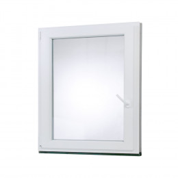 Plastové okno | 90x100 cm (900x1000 mm) | bílé | otevíravé i sklopné | levé